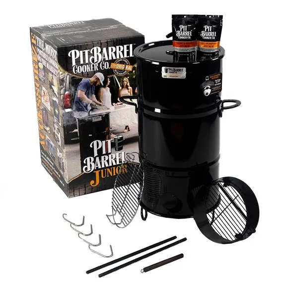 14" Pit Barrel Junior Cooker Smoker Steel Portable Camping Tailgating PKG1001J