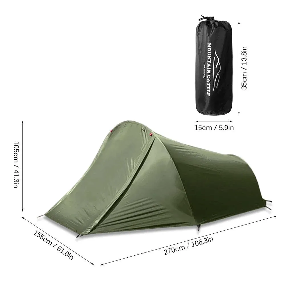 2 Person Camping Tent Outdoor Tents Waterproof Summer Beach Tent For Camping Biking Hiking Muntaineering Fishing