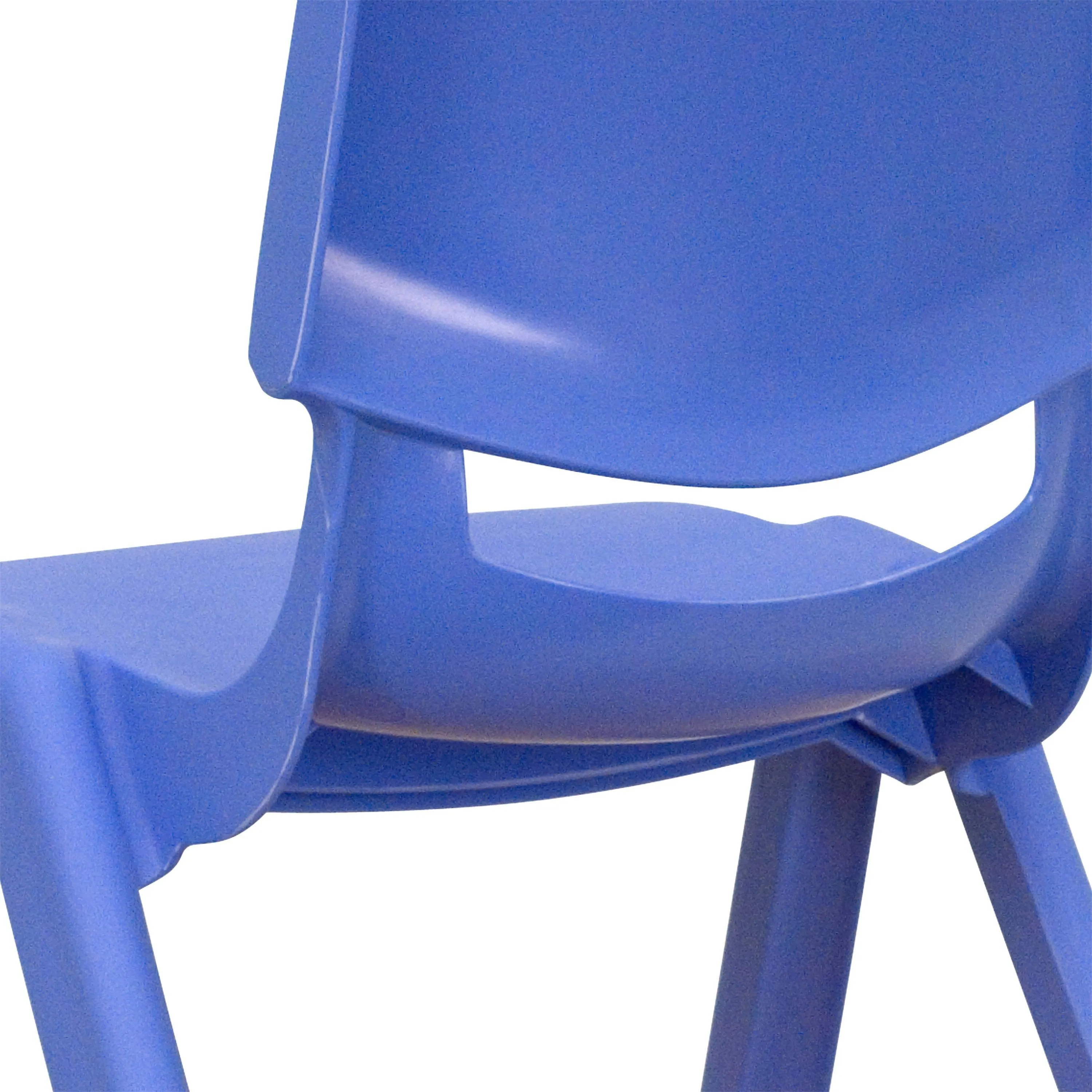 4 Pack Plastic Stackable School Chair with 12'' Seat Height