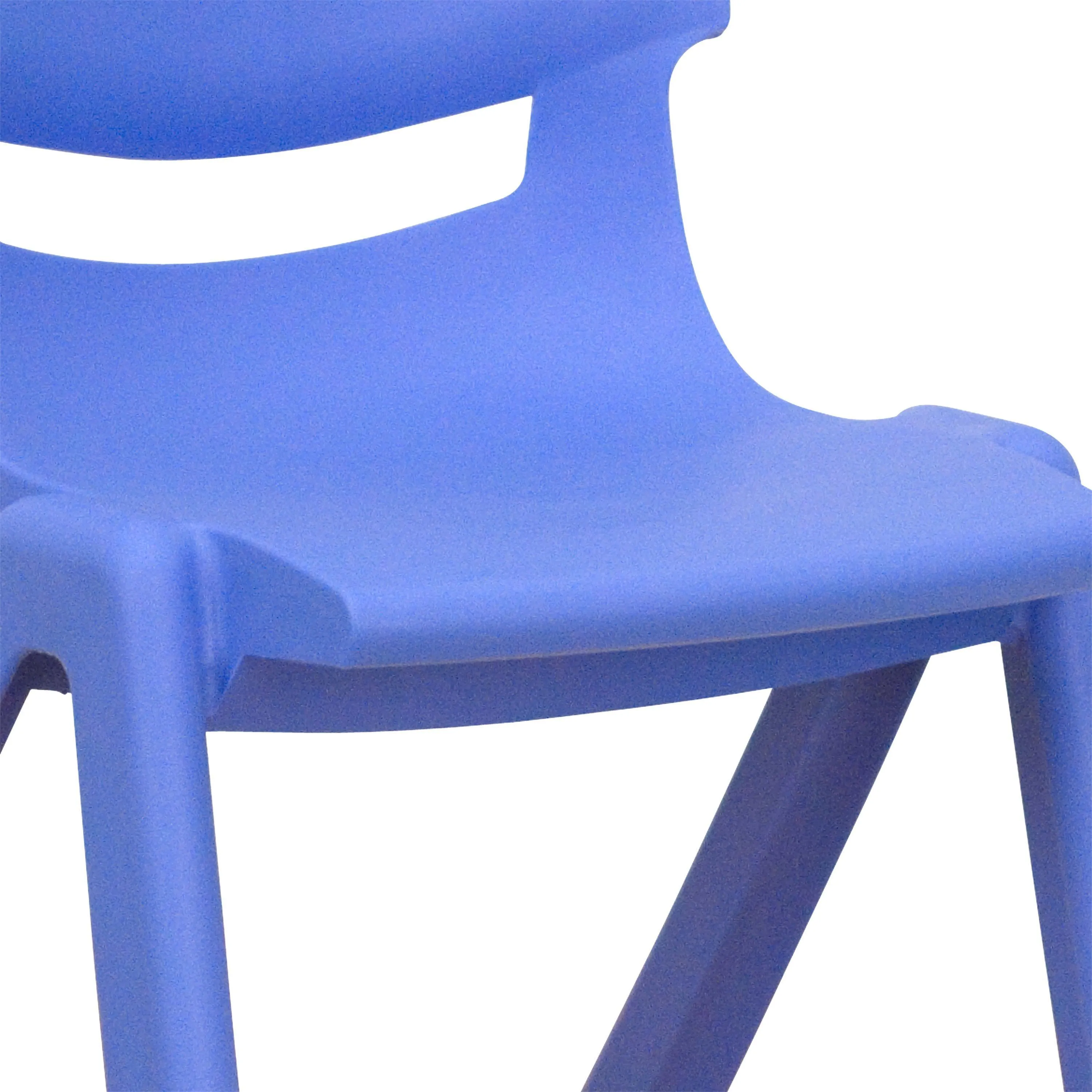 4 Pack Plastic Stackable School Chair with 12'' Seat Height