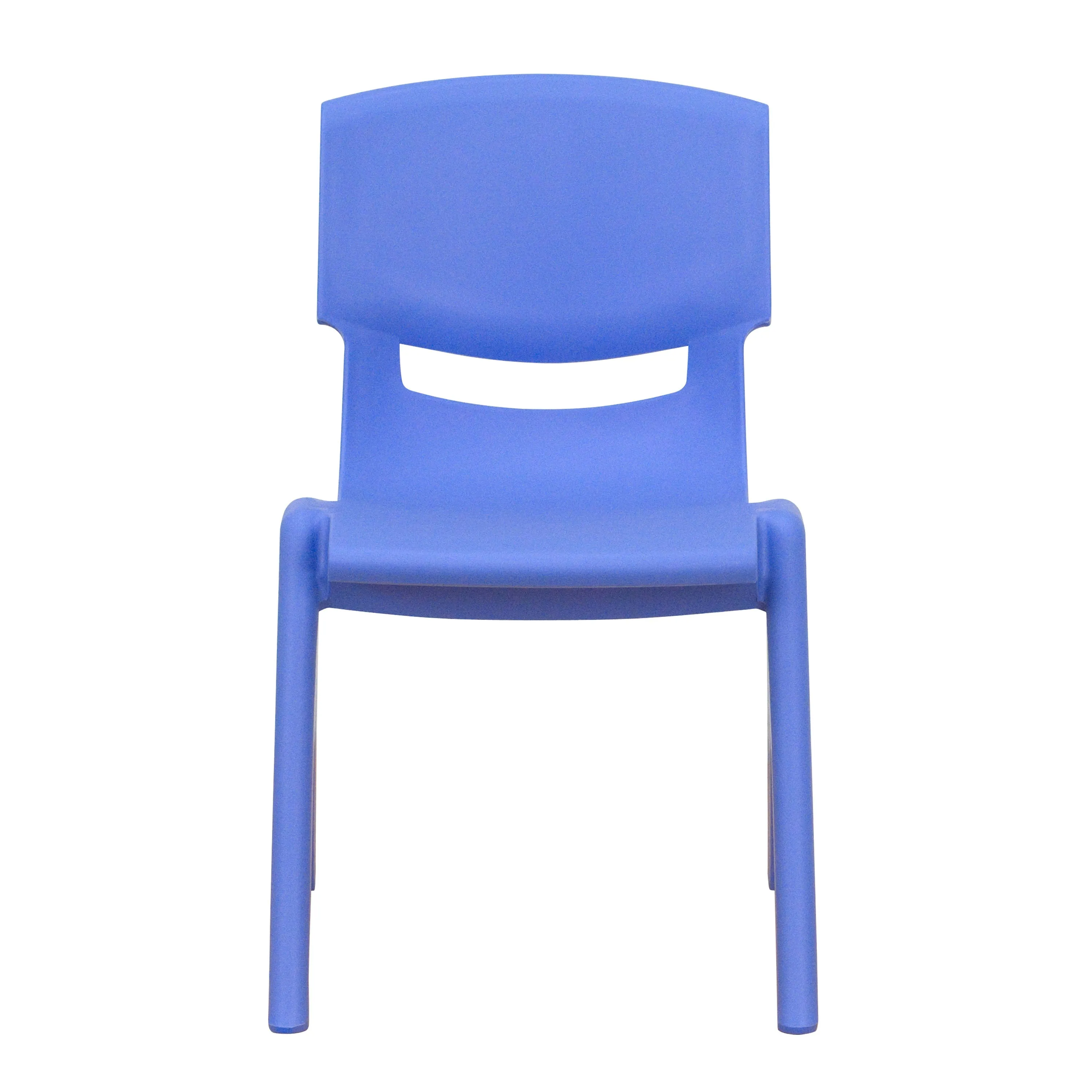 4 Pack Plastic Stackable School Chair with 12'' Seat Height