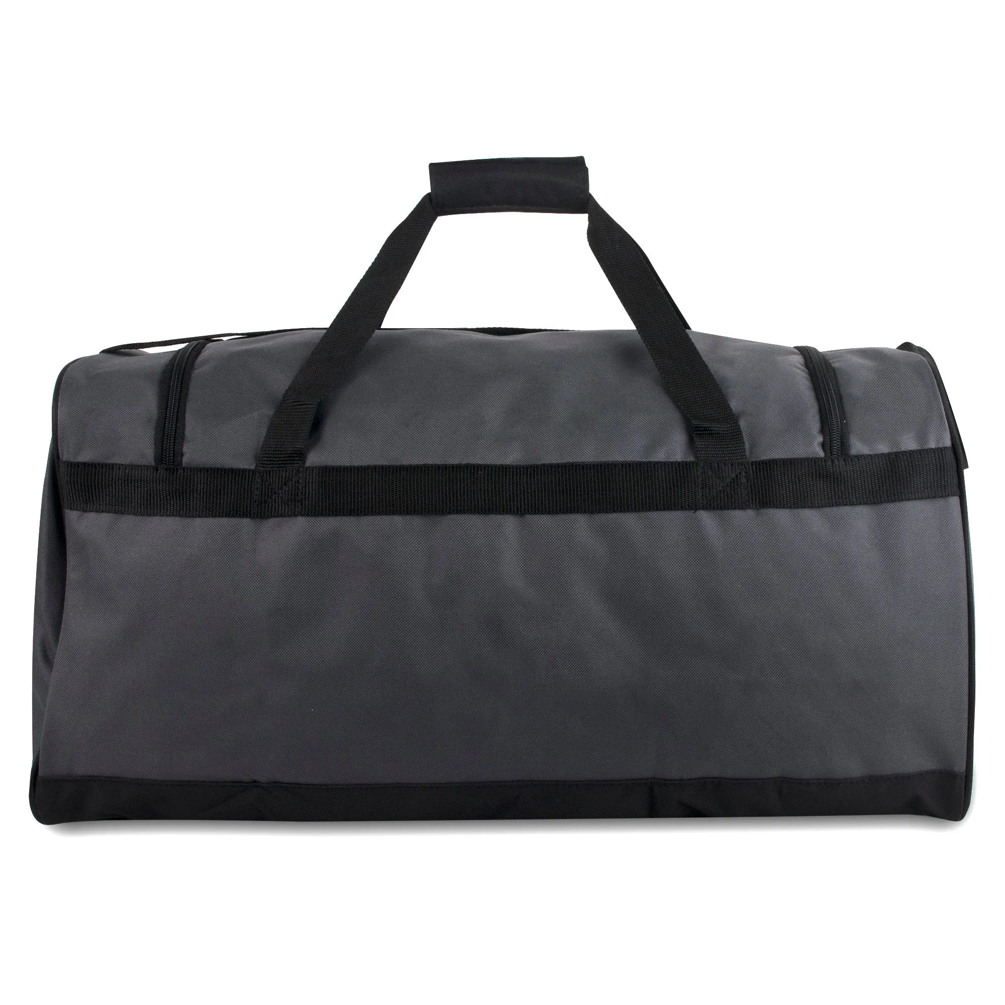 61cm Duffel Bag Jumbo 54L Capacity - Grey With Front Zippered Pocket