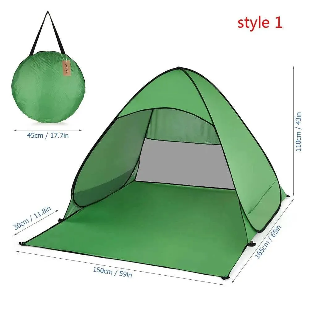 Automatic Tent UV Protection Outdoor Camping Tent Travel Instant Pop Up Beach Tent Ultralight Sun Shelter Tents Cabana Awning