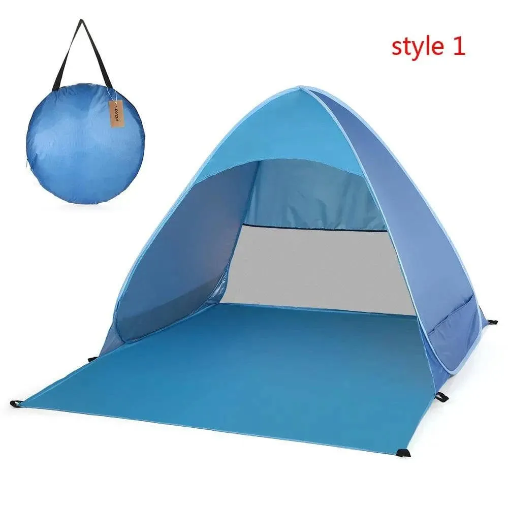 Automatic Tent UV Protection Outdoor Camping Tent Travel Instant Pop Up Beach Tent Ultralight Sun Shelter Tents Cabana Awning