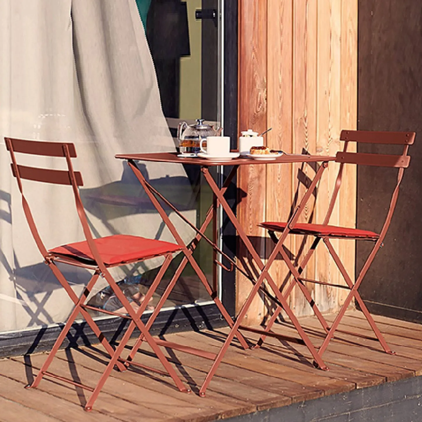 Bistro Chair & Square Folding Table Mix-Match Set