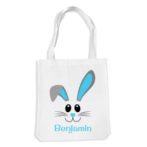 Blue Bunny Face Premium Tote Bag