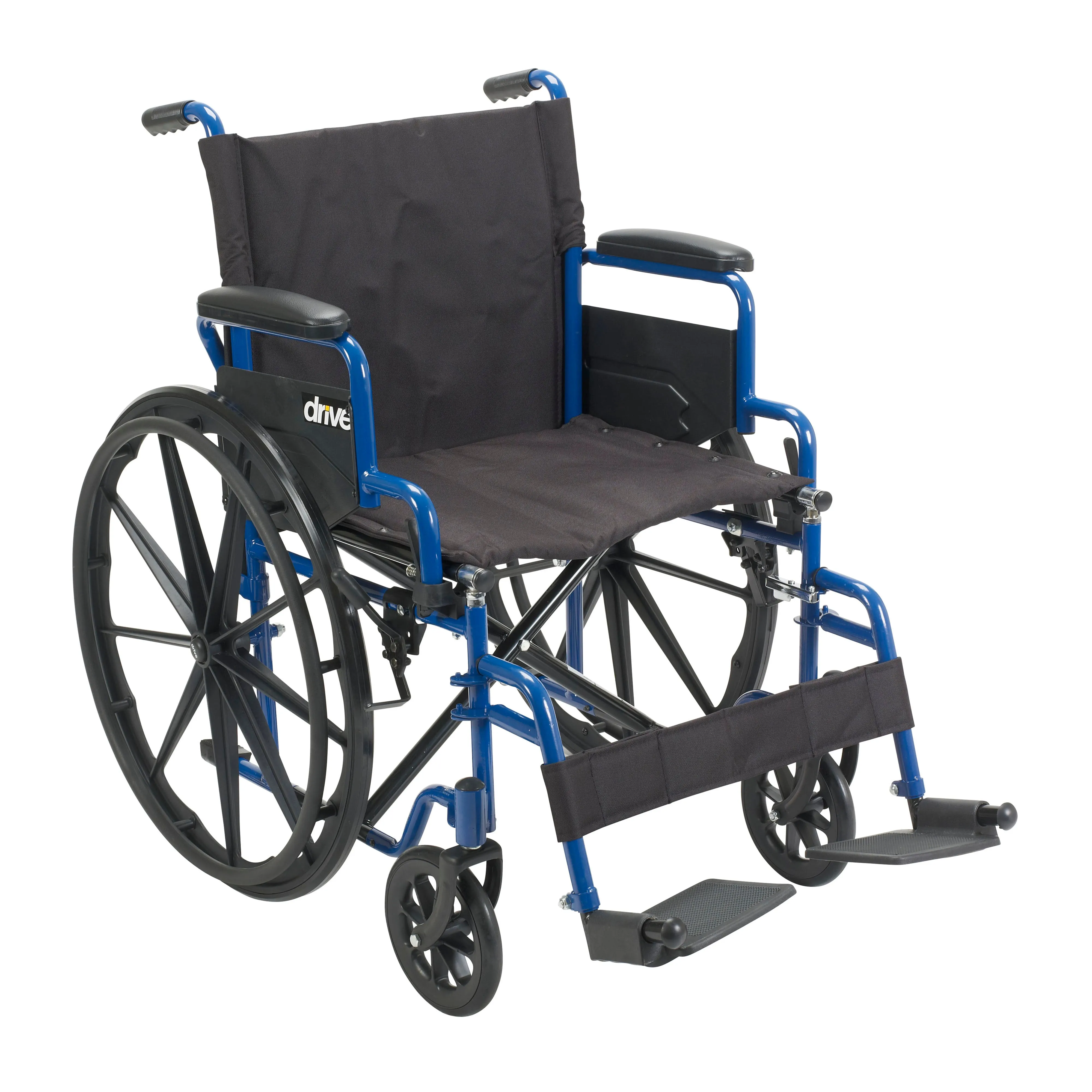 Blue Streak Wheelchair with Flip Back Desk Arms