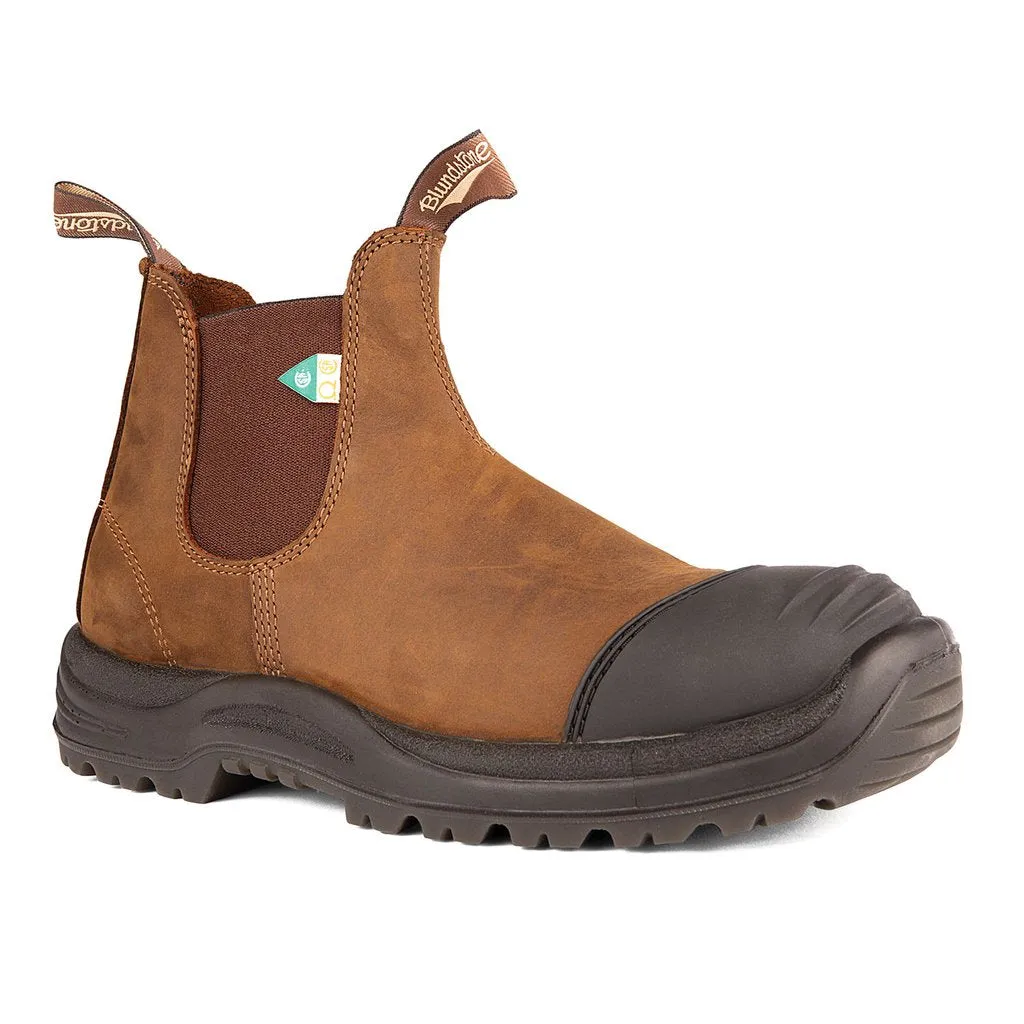 Blundstone 169 - Work & Safety Boot Rubber Toe Cap Saddle Brown