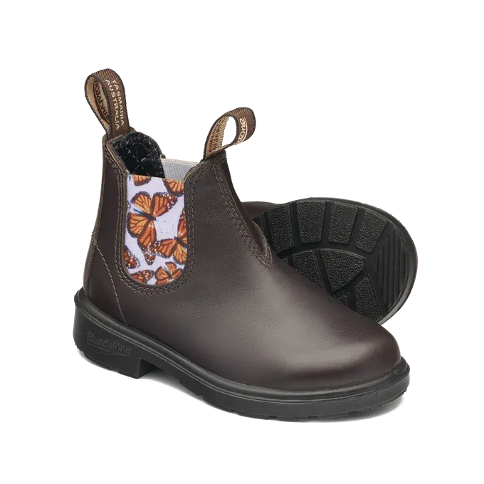 Blundstone 2395 - Kid's Brown with Butterfly Lilac Elastic