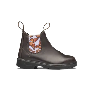 Blundstone 2395 - Kid's Brown with Butterfly Lilac Elastic