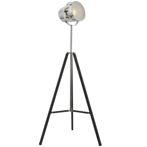 Bright Star Lighting SL034 CHR Polished Chrome Floor Lamp with Frosted Glass