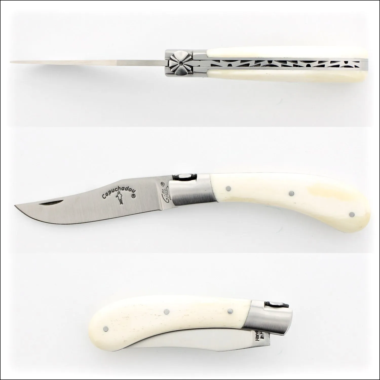 Capuchadou® 10 cm Classic Folding Knife Cattle Bone Handle