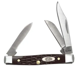 CASE KNIVES BROWN SYNTHETIC SMALL STOCKMAN