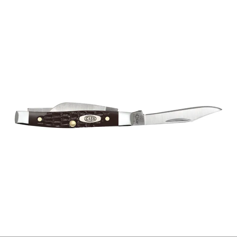 CASE KNIVES BROWN SYNTHETIC SMALL STOCKMAN