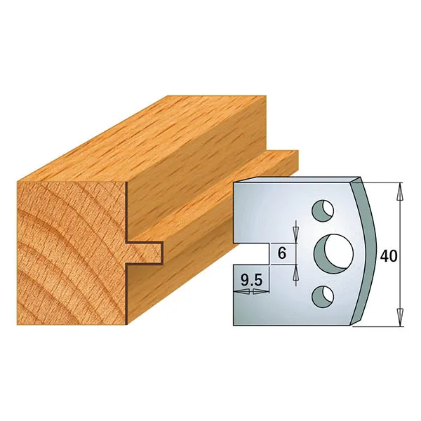 CMT Orange Tools 690.017 PROFILE KNIVES FOR INSERT SHAPER SYSTEM SP 1-37/64”x5/32”  (40x4mm)