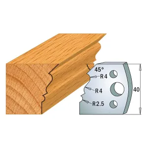 CMT Orange Tools 690.107 PROFILE KNIVES FOR INSERT SHAPER SYSTEM SP 1-37/64”x5/32”  (40x4mm)