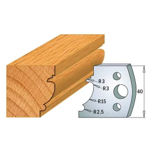 CMT Orange Tools 690.121 PROFILE KNIVES FOR INSERT SHAPER SYSTEM SP 1-37/64”x5/32”  (40x4mm)