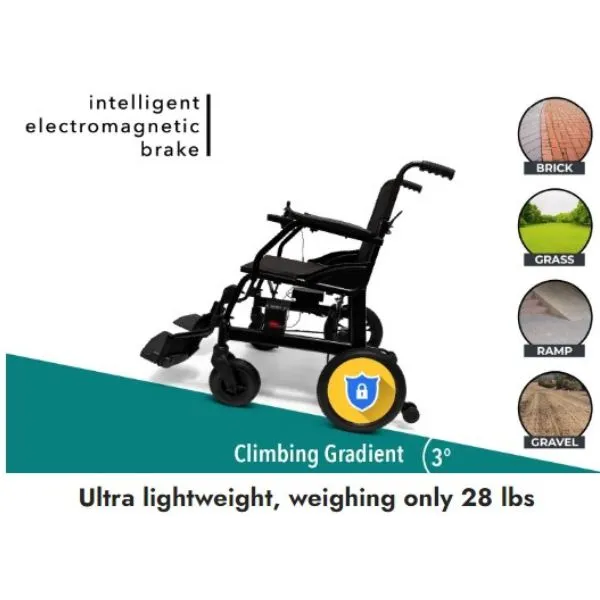 ComfyGo  X-Lite Ultra Lightweight Foldable Electric Wheelchair