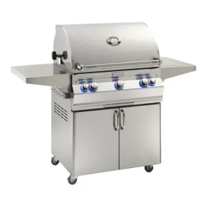 Fire Magic Aurora A660s 30-Inch Propane Gas Freestanding Grill w/ Backburner, Rotisserie Kit and Analog Thermometer - A660S-8EAP-61