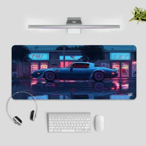 Firebird | Neon Dreams Desk Mat