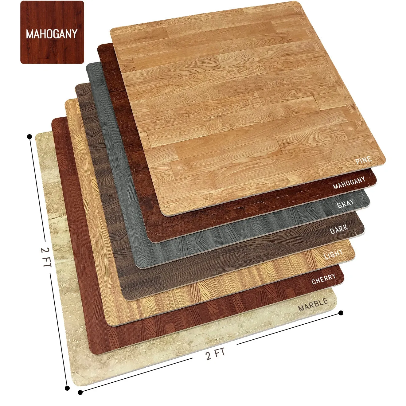 Floor Mat Interlocking Set (12 Pc)