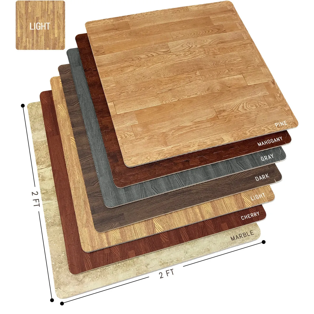 Floor Mat Interlocking Set (12 Pc)