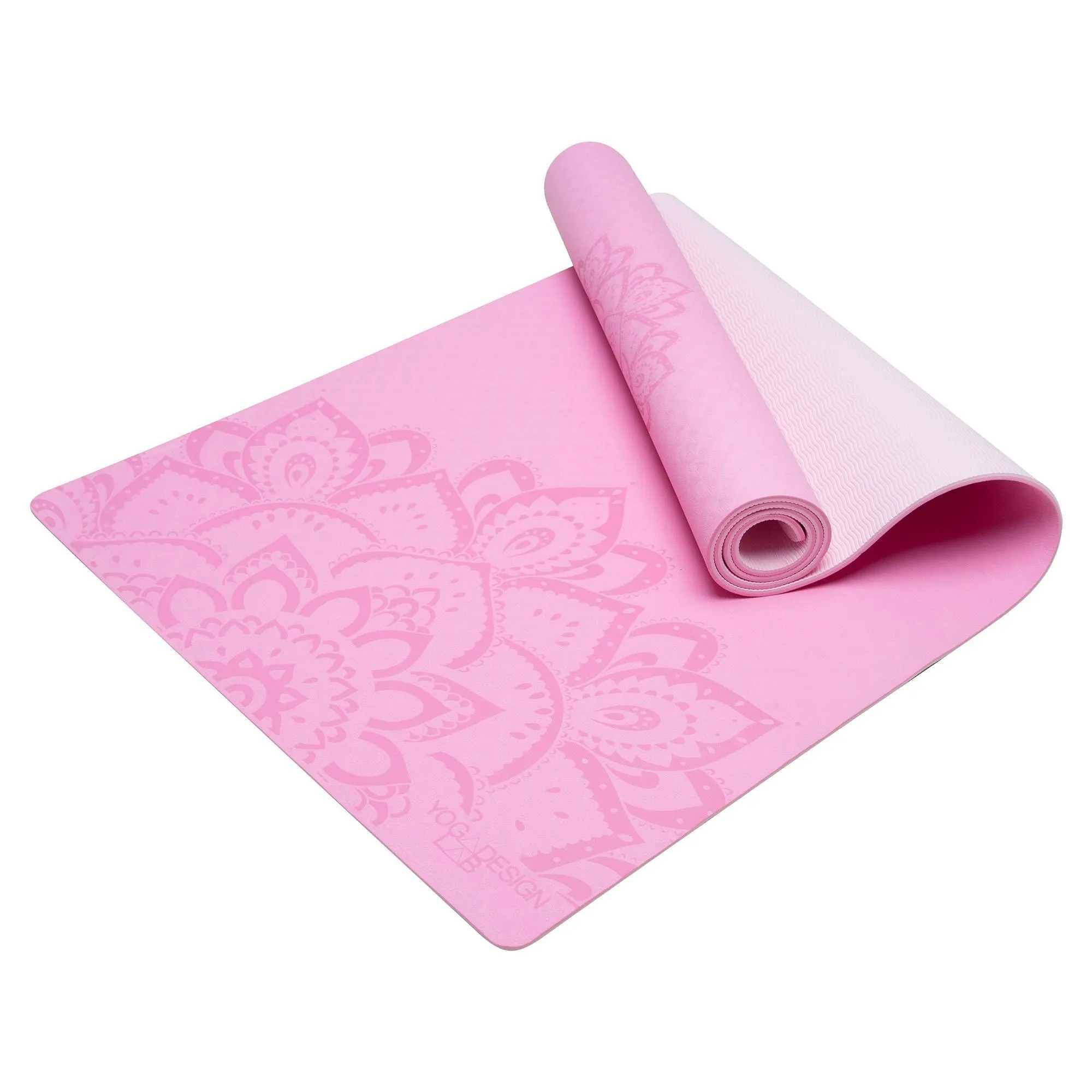 Flow Yoga Mat Pure Mandala Rose 6mm - Ideal Mat For Beginners for Yoga Sessions