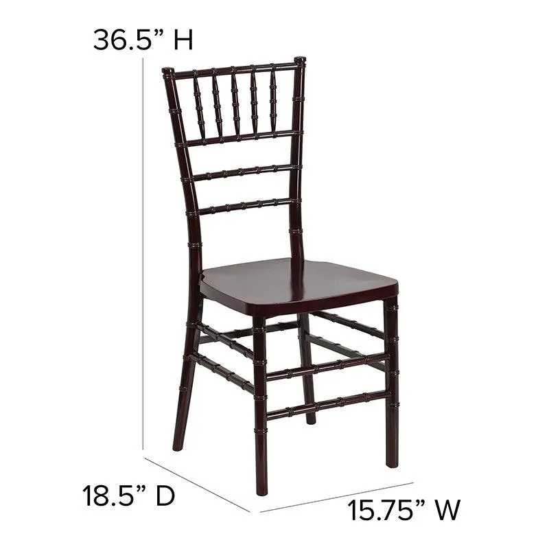 Hercules Premium Mahogany Resin Chiavari Chair