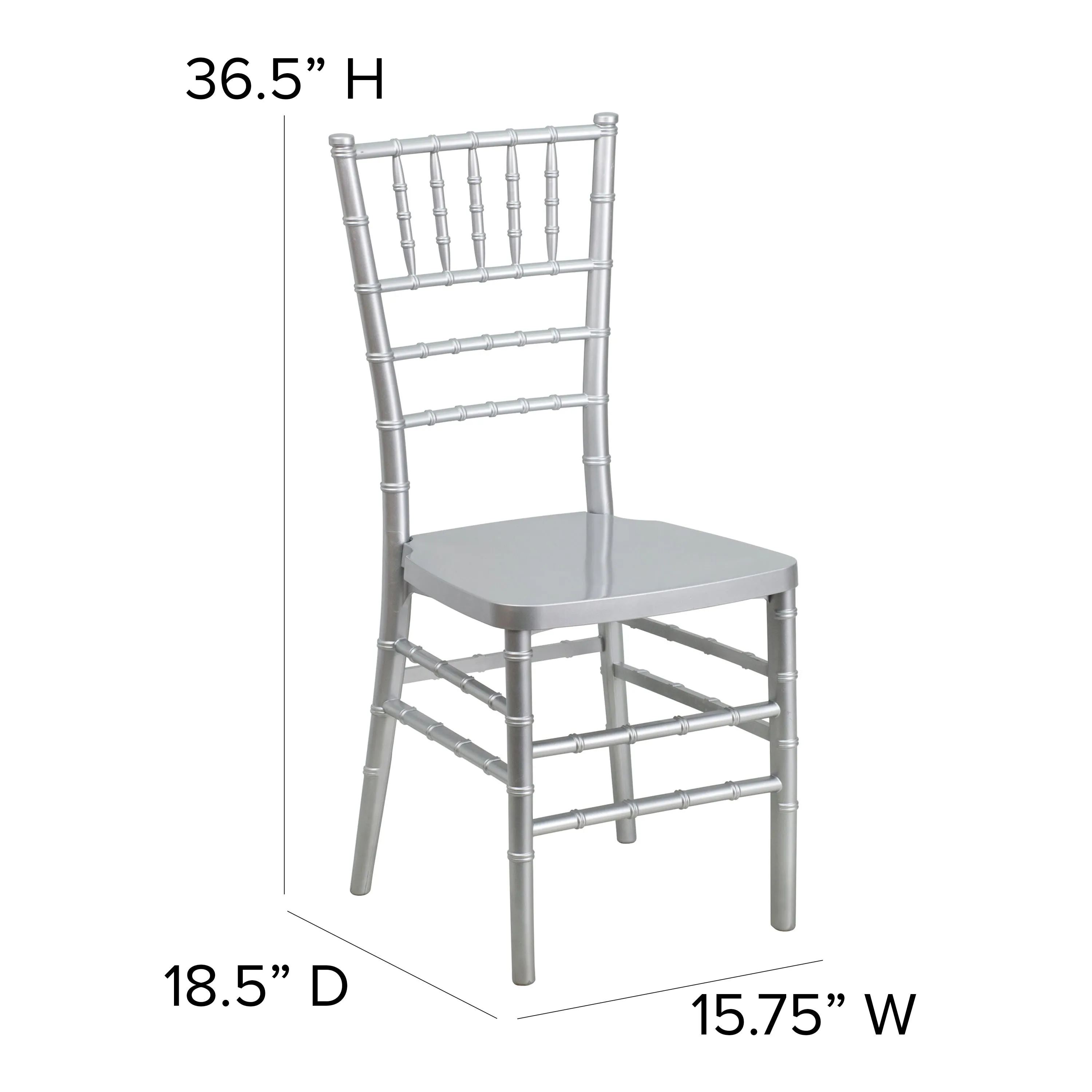 HERCULES PREMIUM Series Resin Stacking Chiavari Chair with Free Cushion