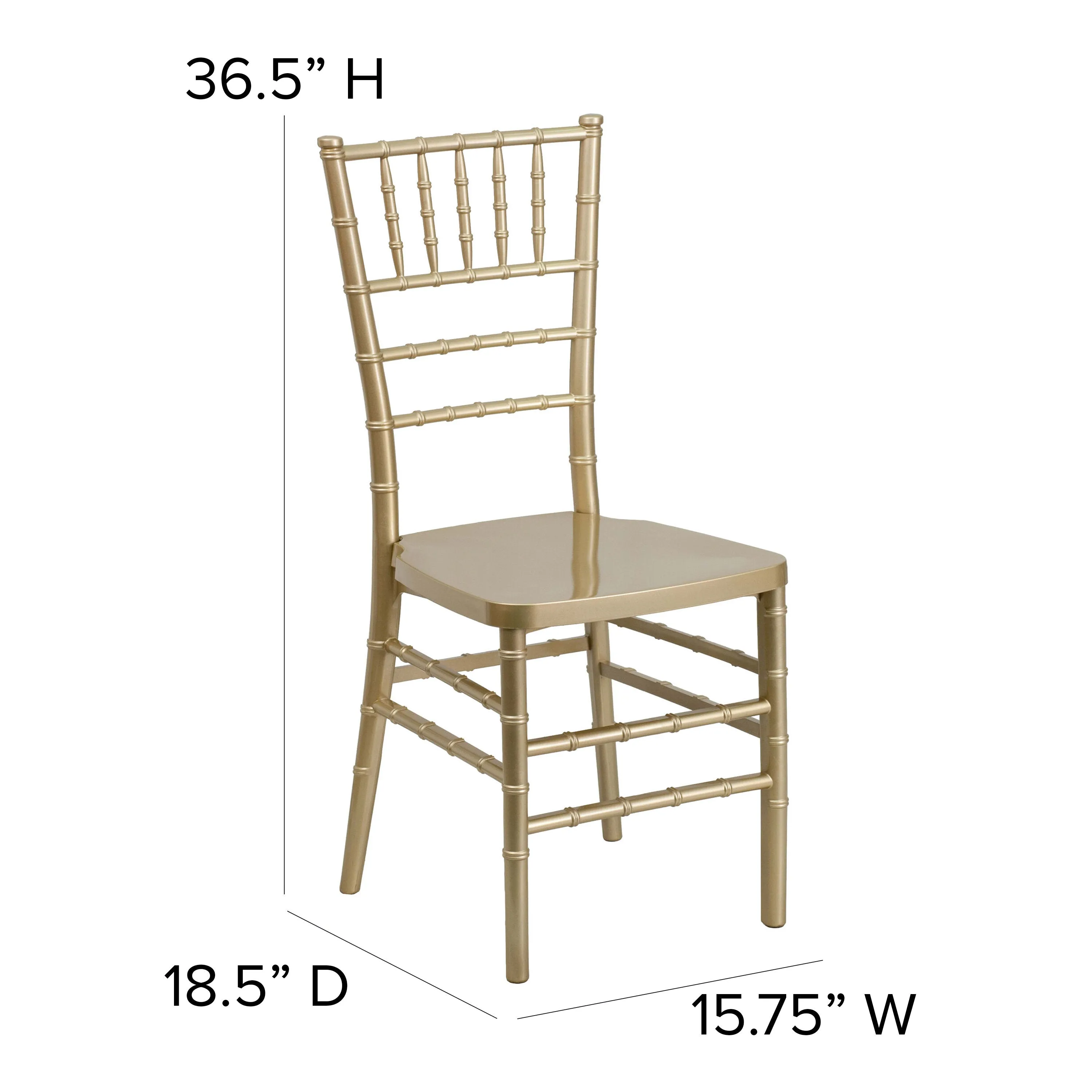 HERCULES PREMIUM Series Resin Stacking Chiavari Chair with Free Cushion