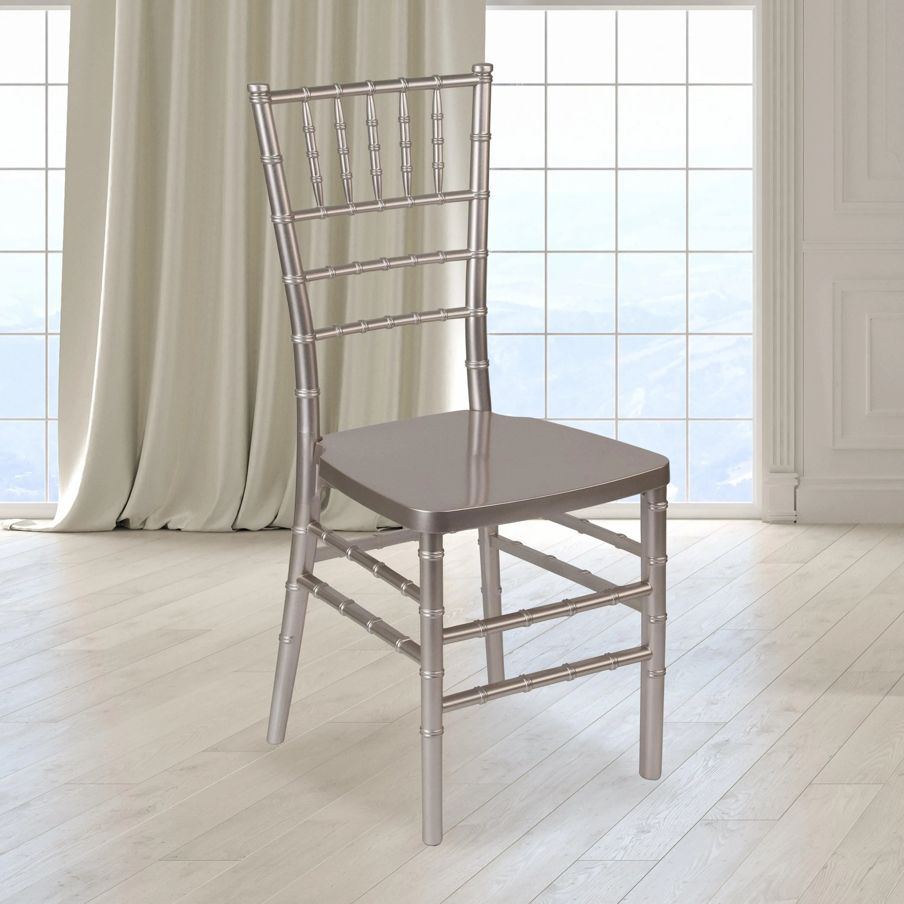 HERCULES PREMIUM Series Resin Stacking Chiavari Chair with Free Cushion