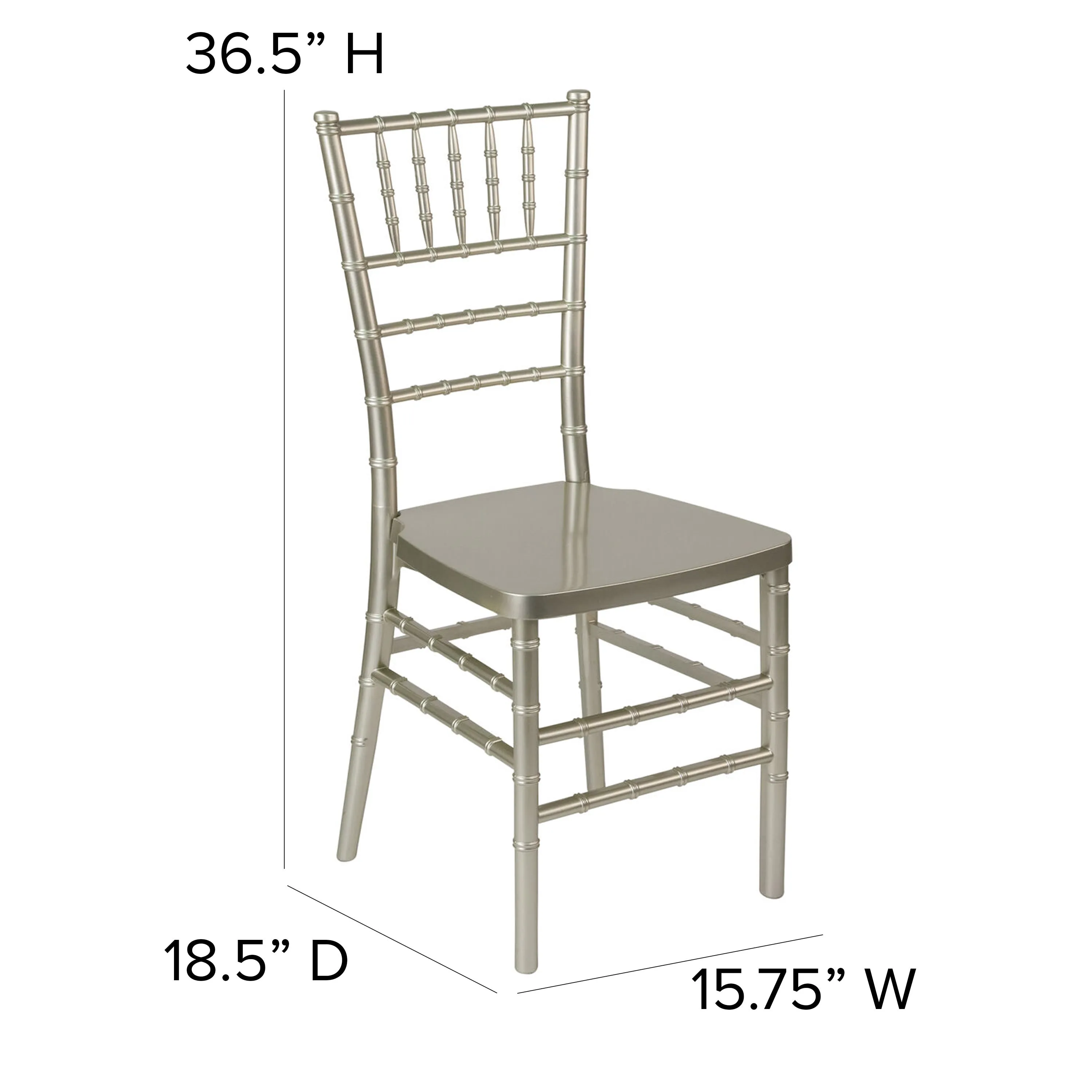 HERCULES PREMIUM Series Resin Stacking Chiavari Chair with Free Cushion