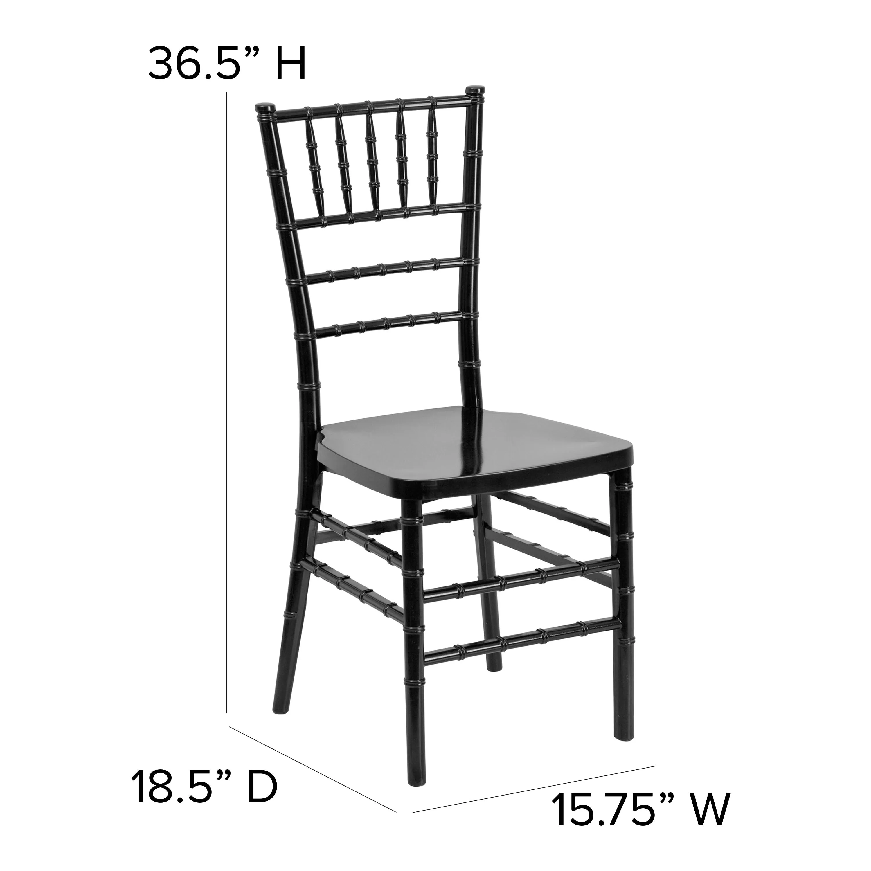 HERCULES PREMIUM Series Resin Stacking Chiavari Chair with Free Cushion