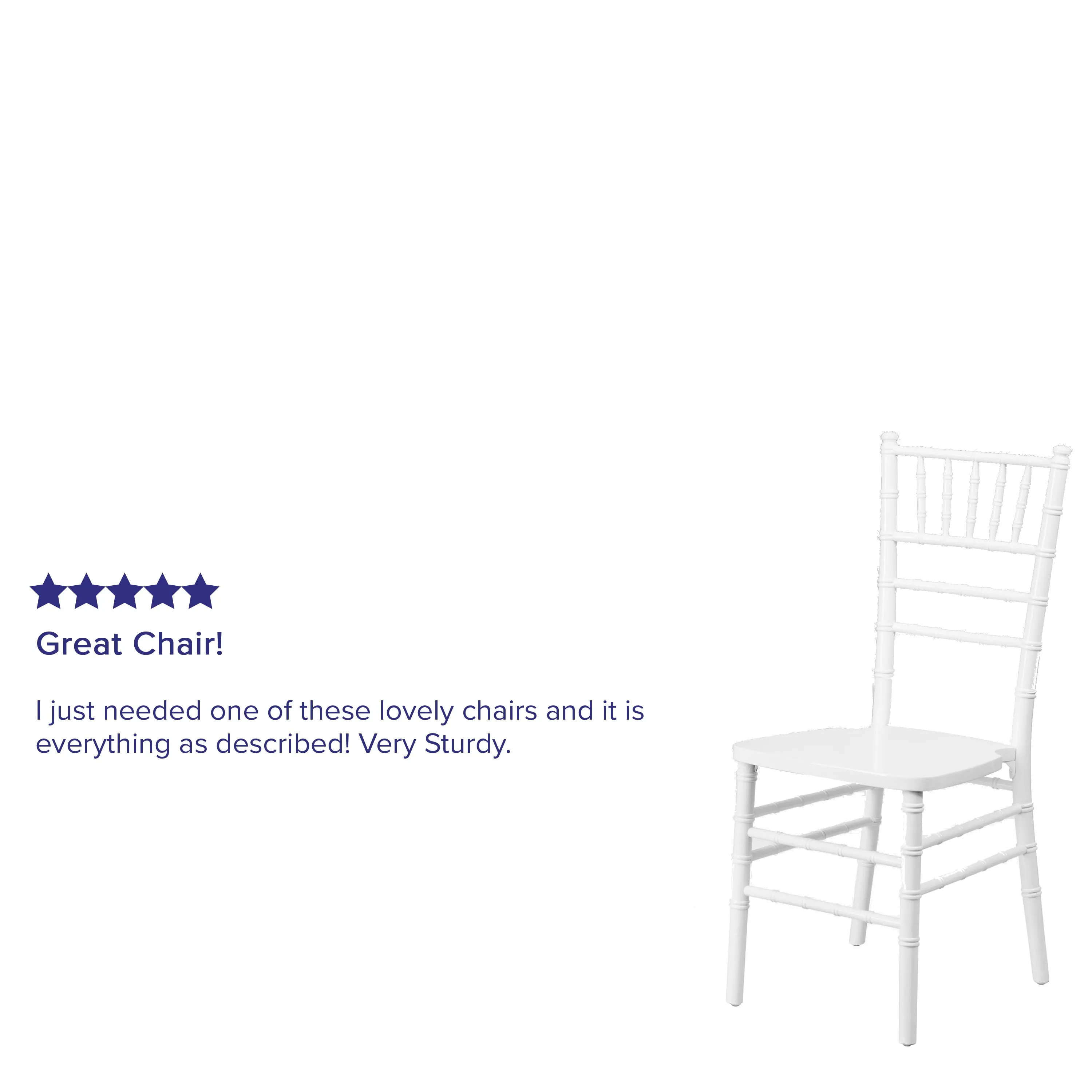 HERCULES Series Wood Chiavari Chair with Free Cushion