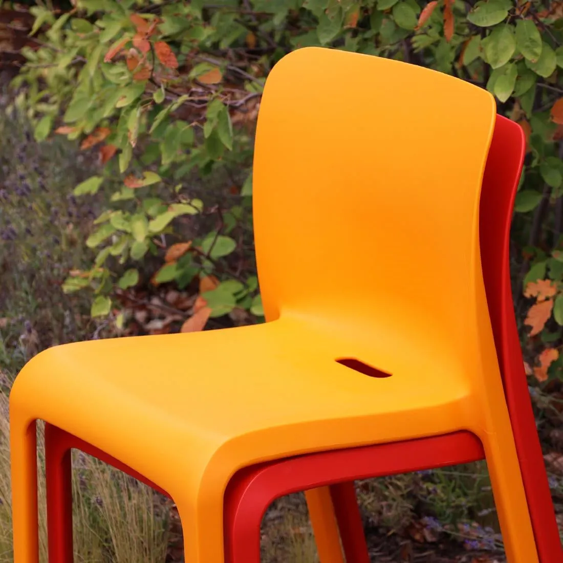 HX763 Origin POP Chair Deep Orange  480x500x790mm (Pack of 2)