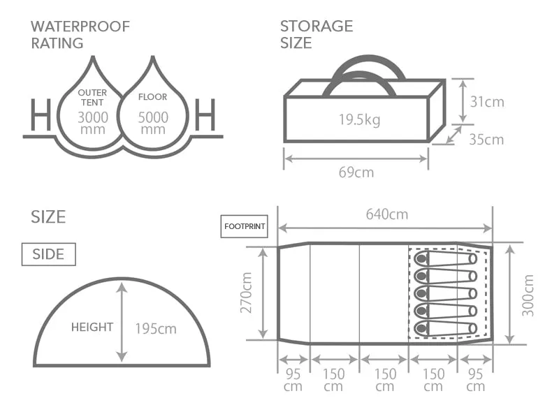 Kamaboko Super Tent (M)