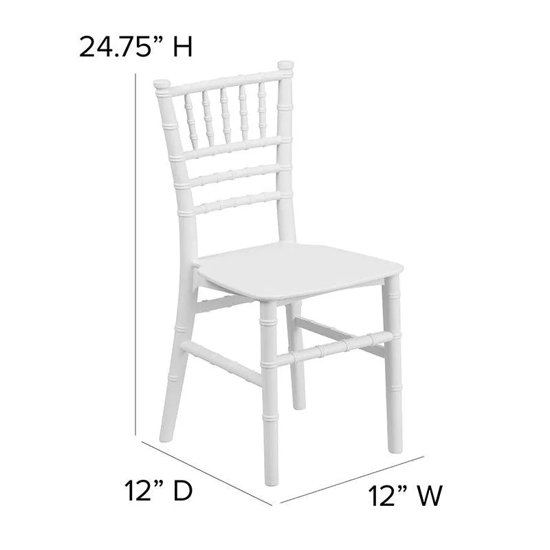 Kids White Resin Chiavari Chair