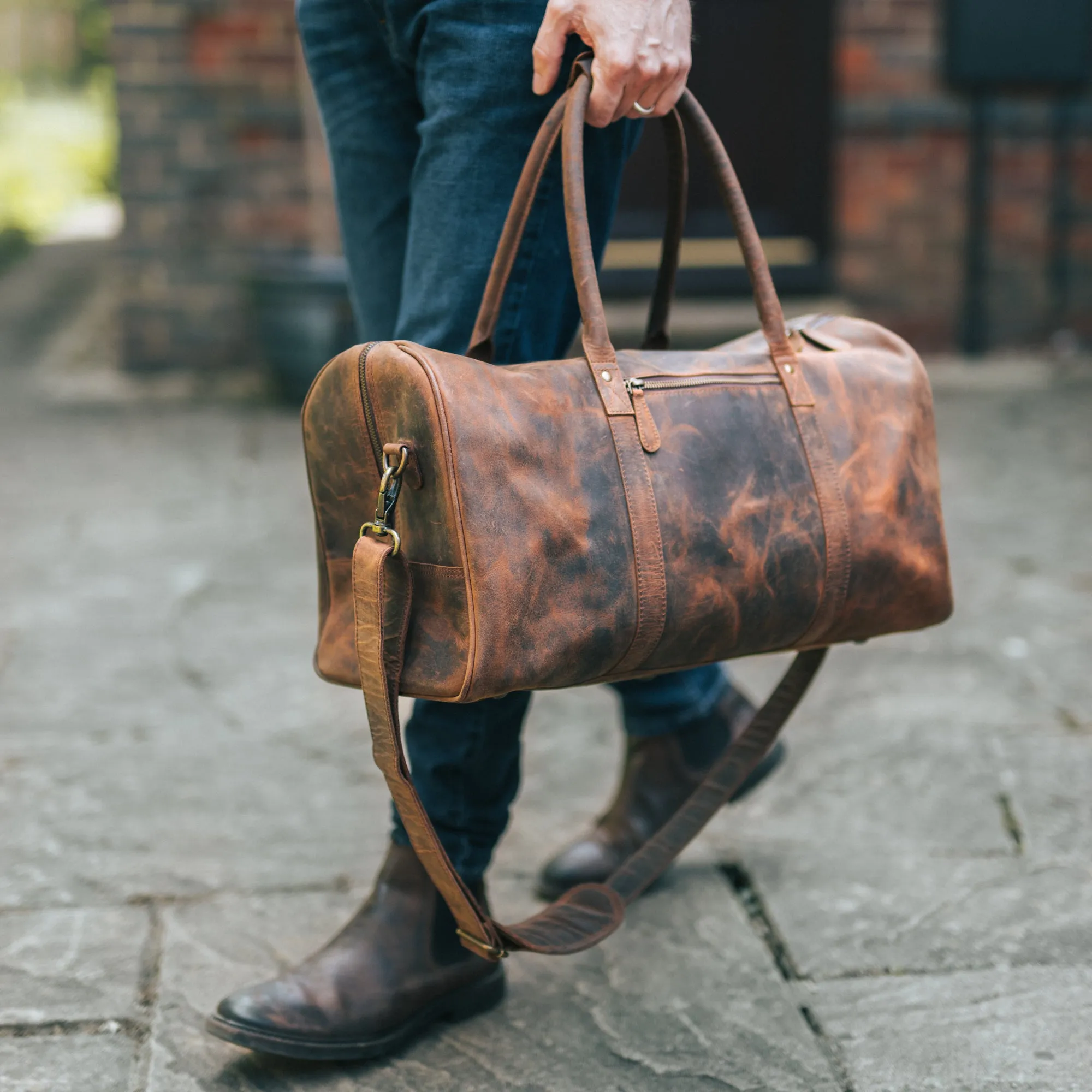 Leather Duffle Bag