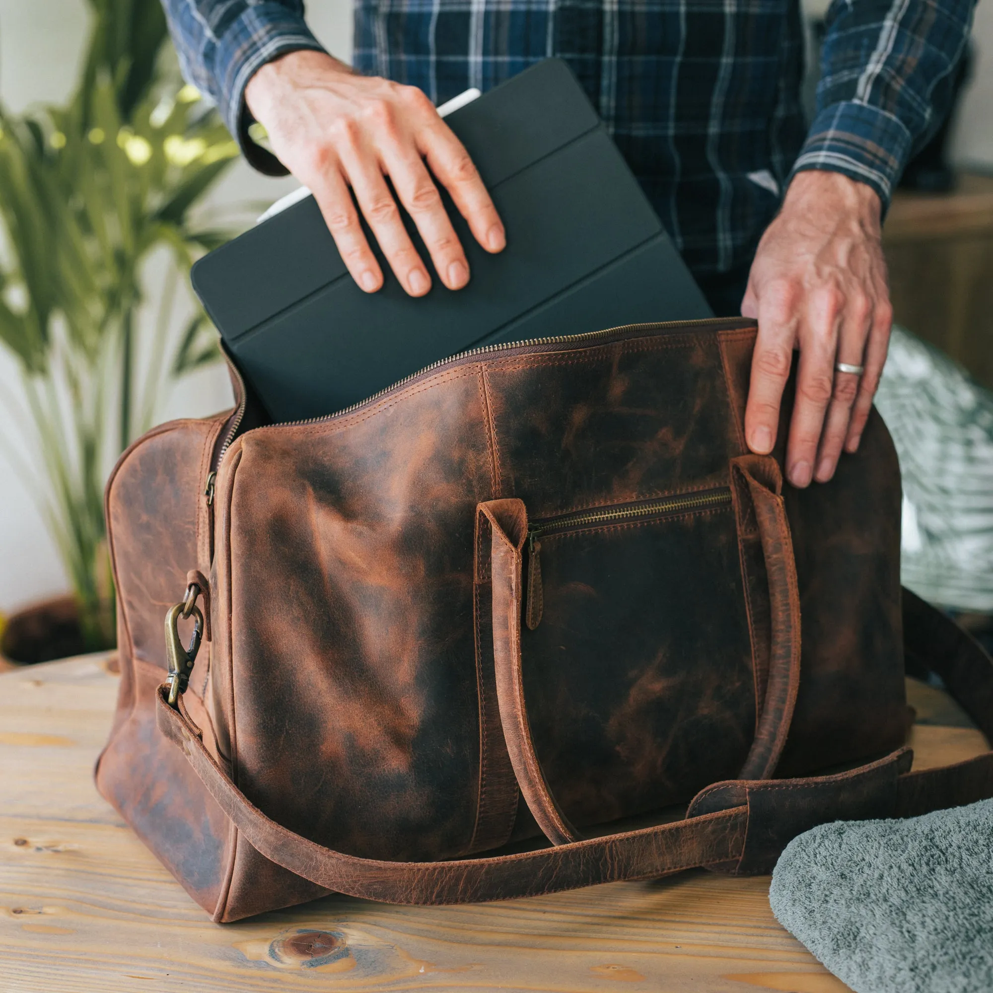 Leather Duffle Bag