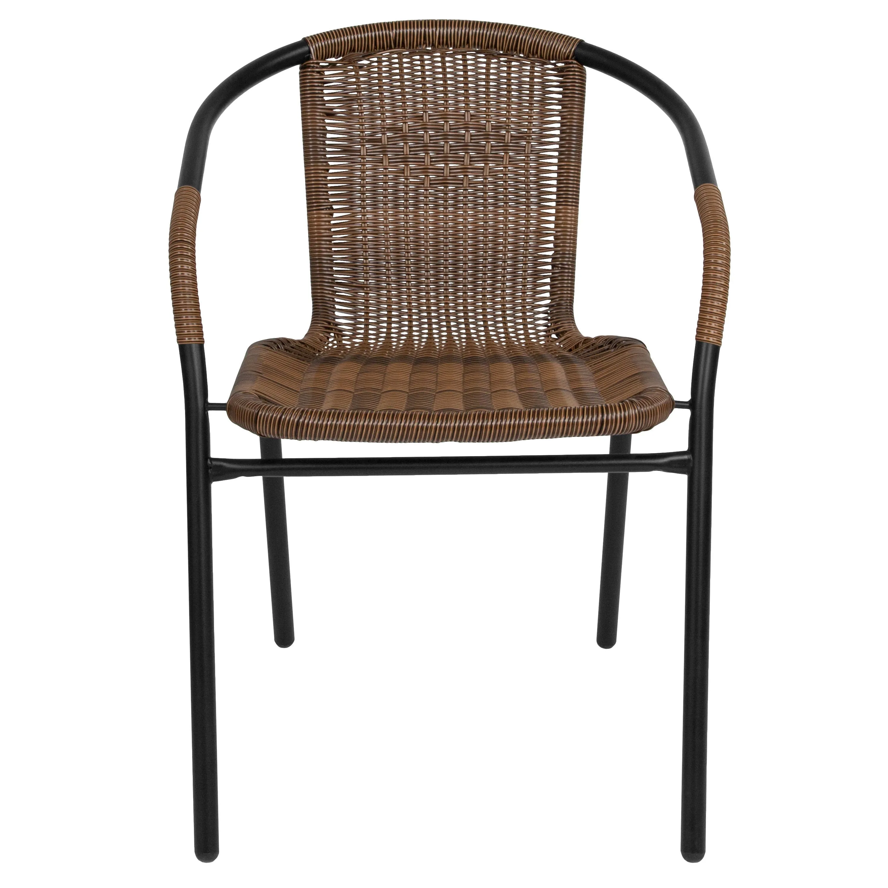 Lila Rattan Indoor-Outdoor Restaurant Stack Chair