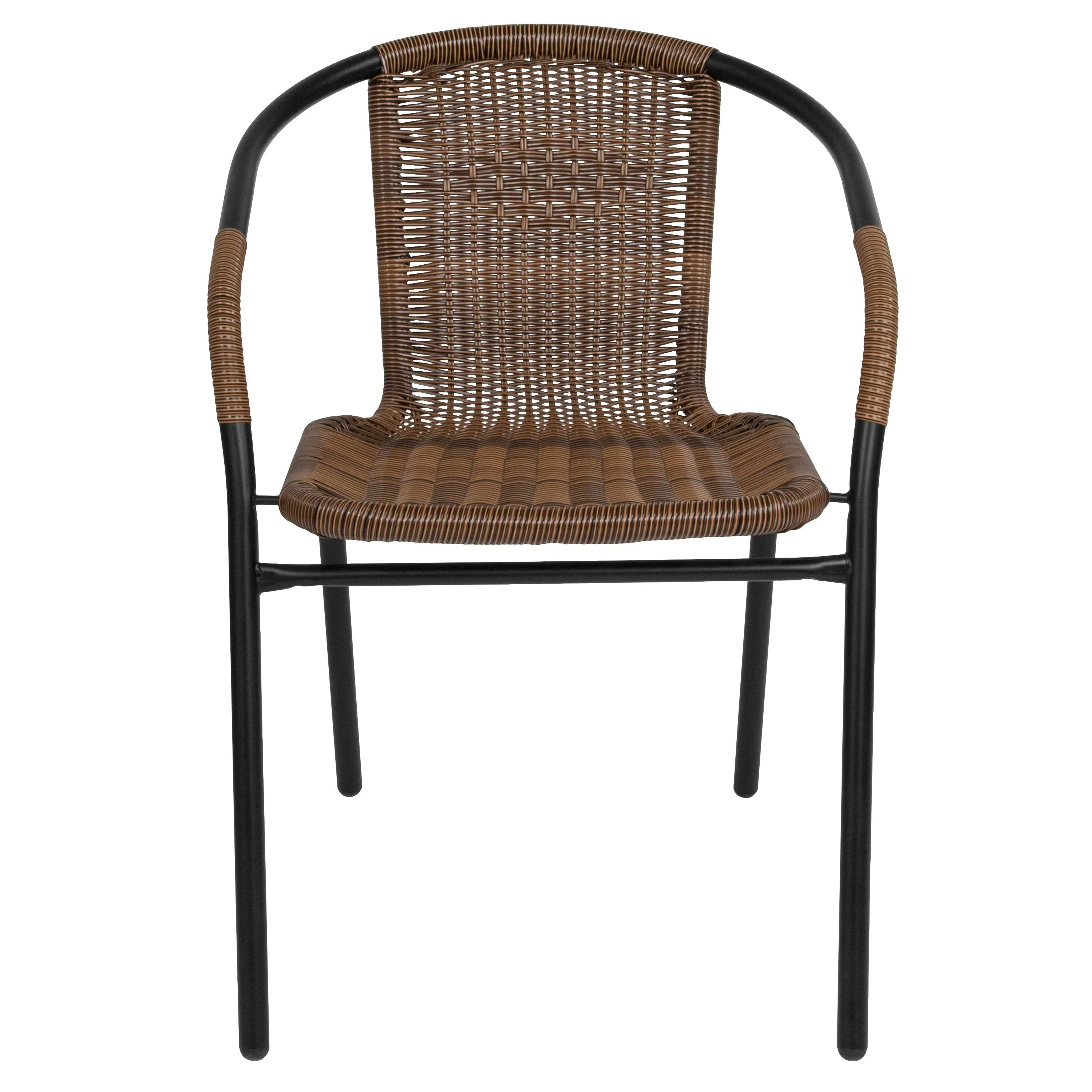 Lila Rattan Indoor-Outdoor Restaurant Stack Chair