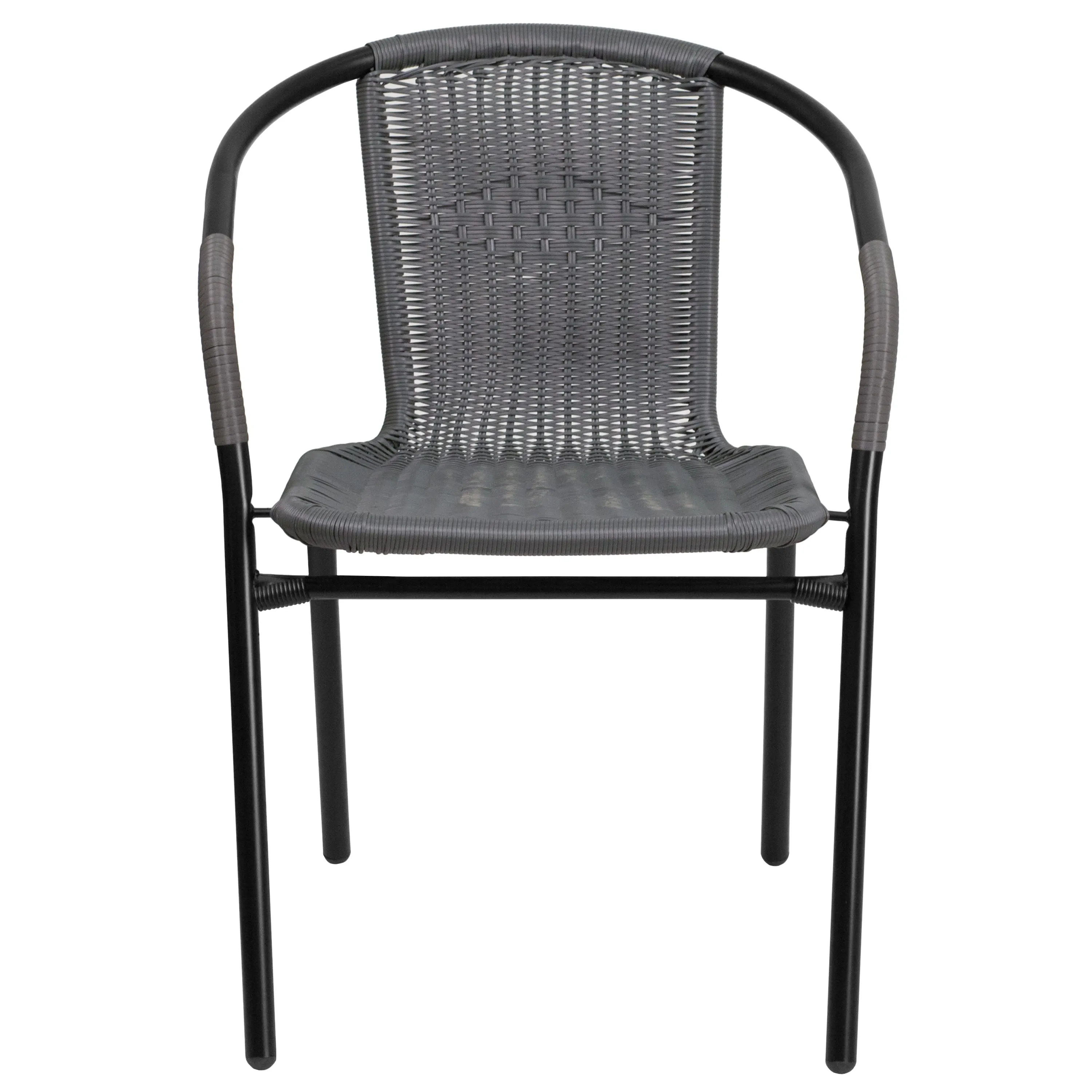 Lila Rattan Indoor-Outdoor Restaurant Stack Chair