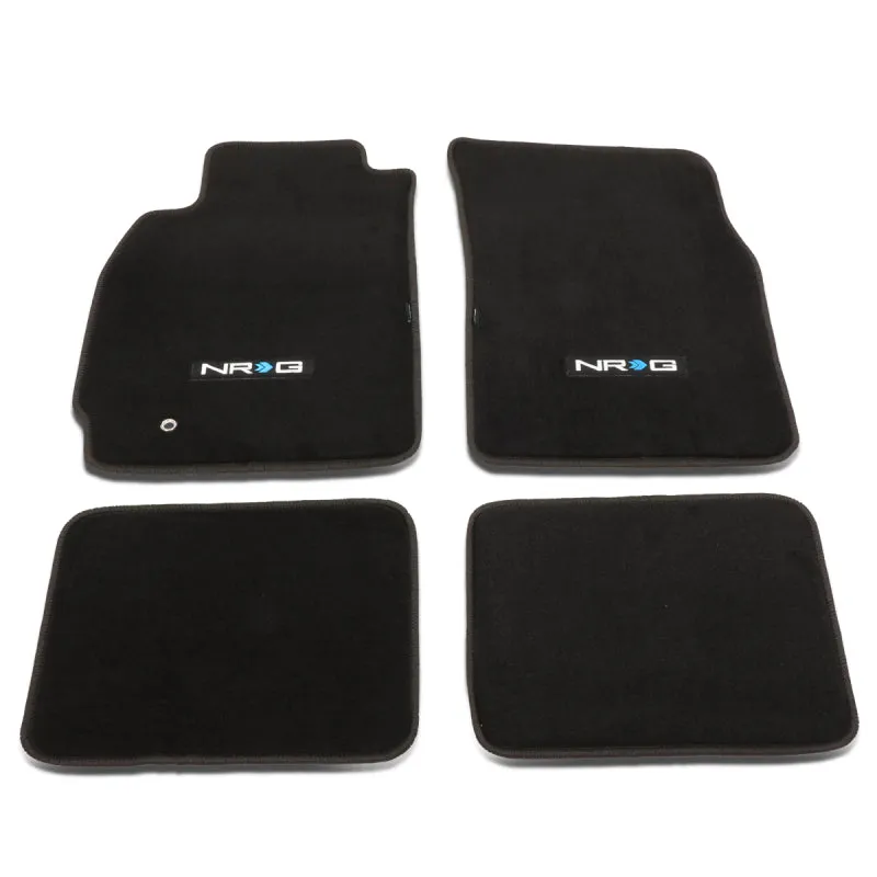 NRG Floor Mats Mitsubishi Lancer EVO 8 (2003-2005) Black Front/Rear Set