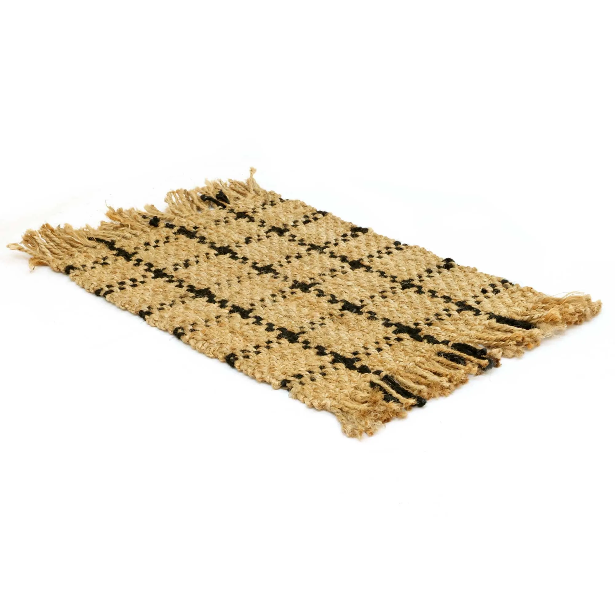 OnlyMat British Plaid Rug - Handwoven and Organic - Luxe Jute Carpet