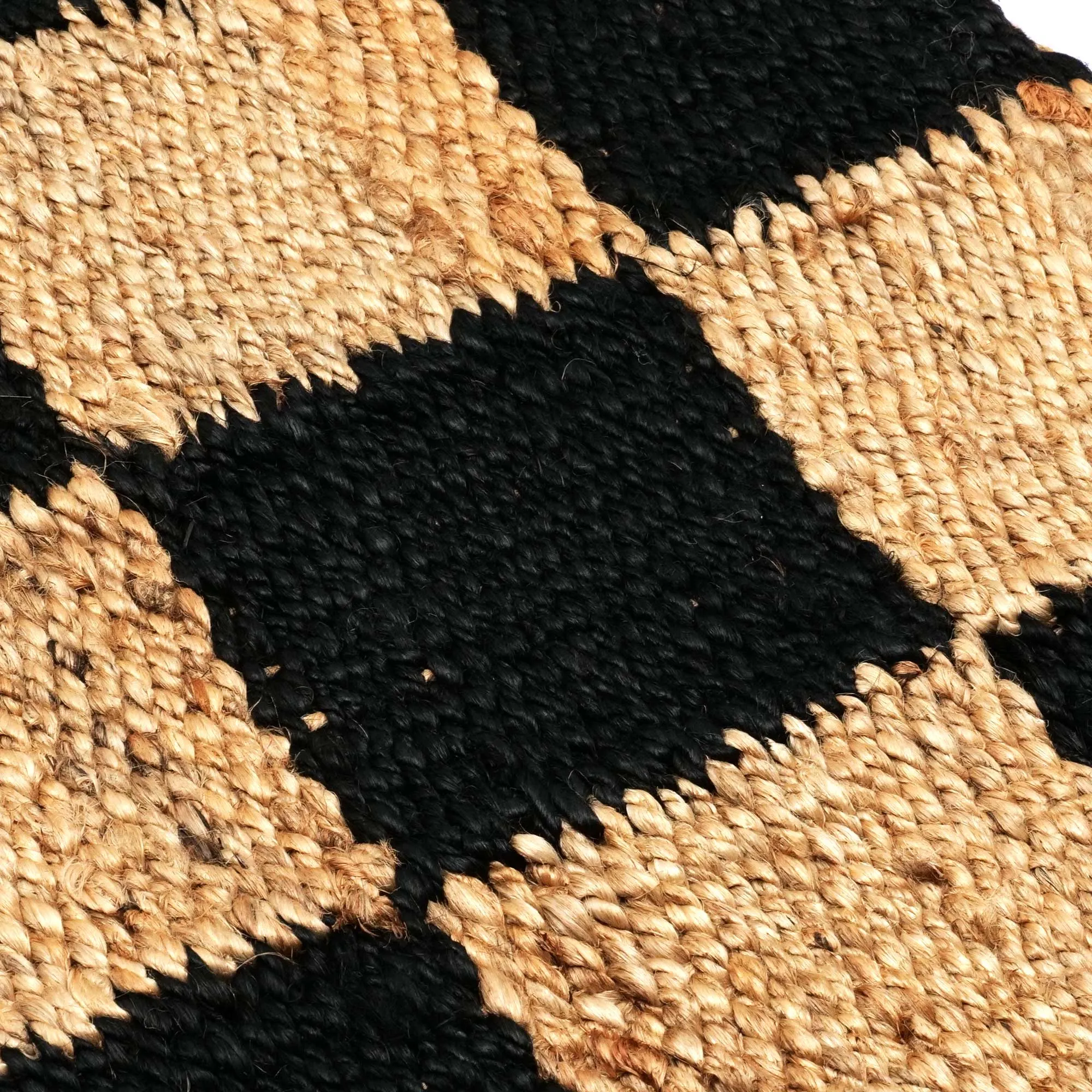 OnlyMat Chess Luxe Rug - Handmade Jute Carpet - Organic and Sustainable