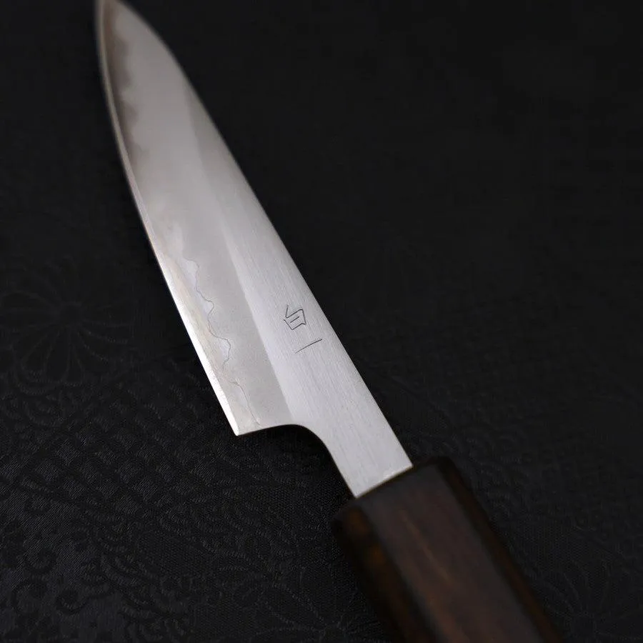 Paring White steel #1 Polished Sumi Urushi Handle 80mm