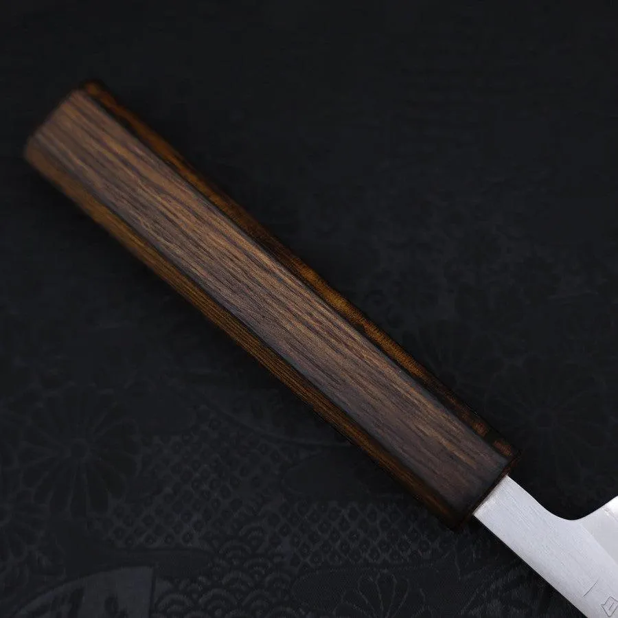 Paring White steel #1 Polished Sumi Urushi Handle 80mm