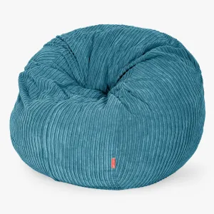 The Bean Bag Bed - Cord Aegean Blue