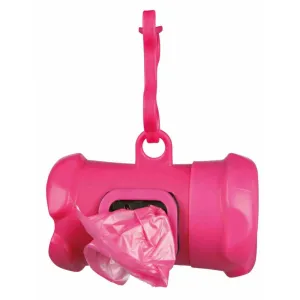 Trixie Pick Up Bag Dispenser with 15 Bags for Dogs (Pink)