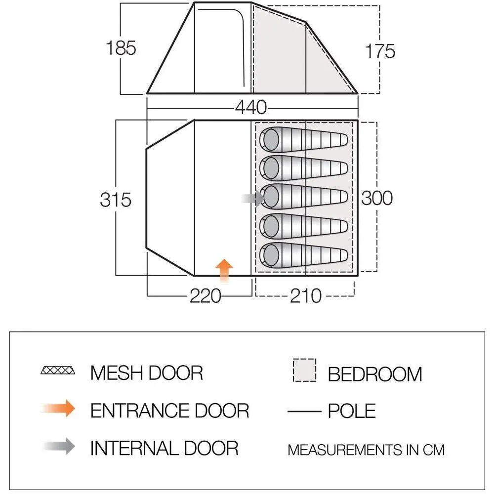 Vango | Skye 500 5-Man Tent